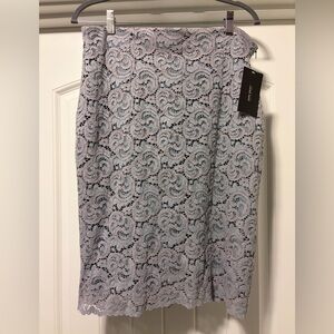 Elegant Lace Women Skirt in Gray